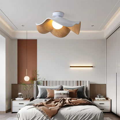 Deckenleuchte im Wellen-Design – Moderne Deckenlampe für Schlafzimmer, Flur & Wohnzimmer im skandinavischen Stil