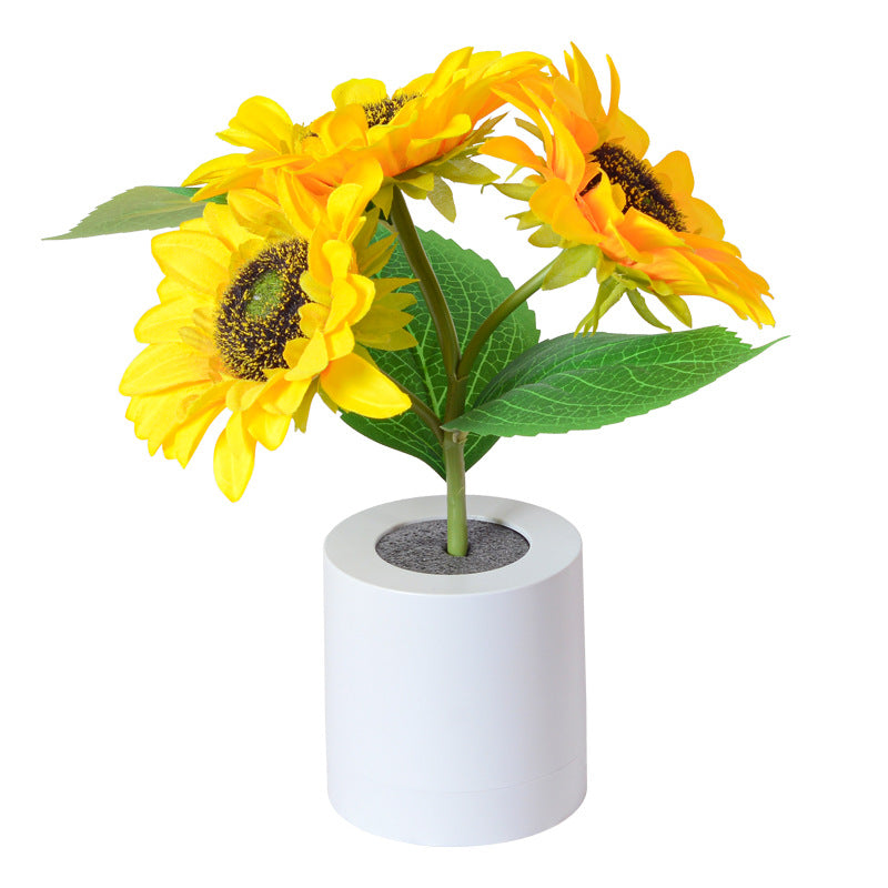 LED Sonnenblumen Tischlampe – Natur-inspirierte Dekoration mit warmem, stimmungsvollem Licht