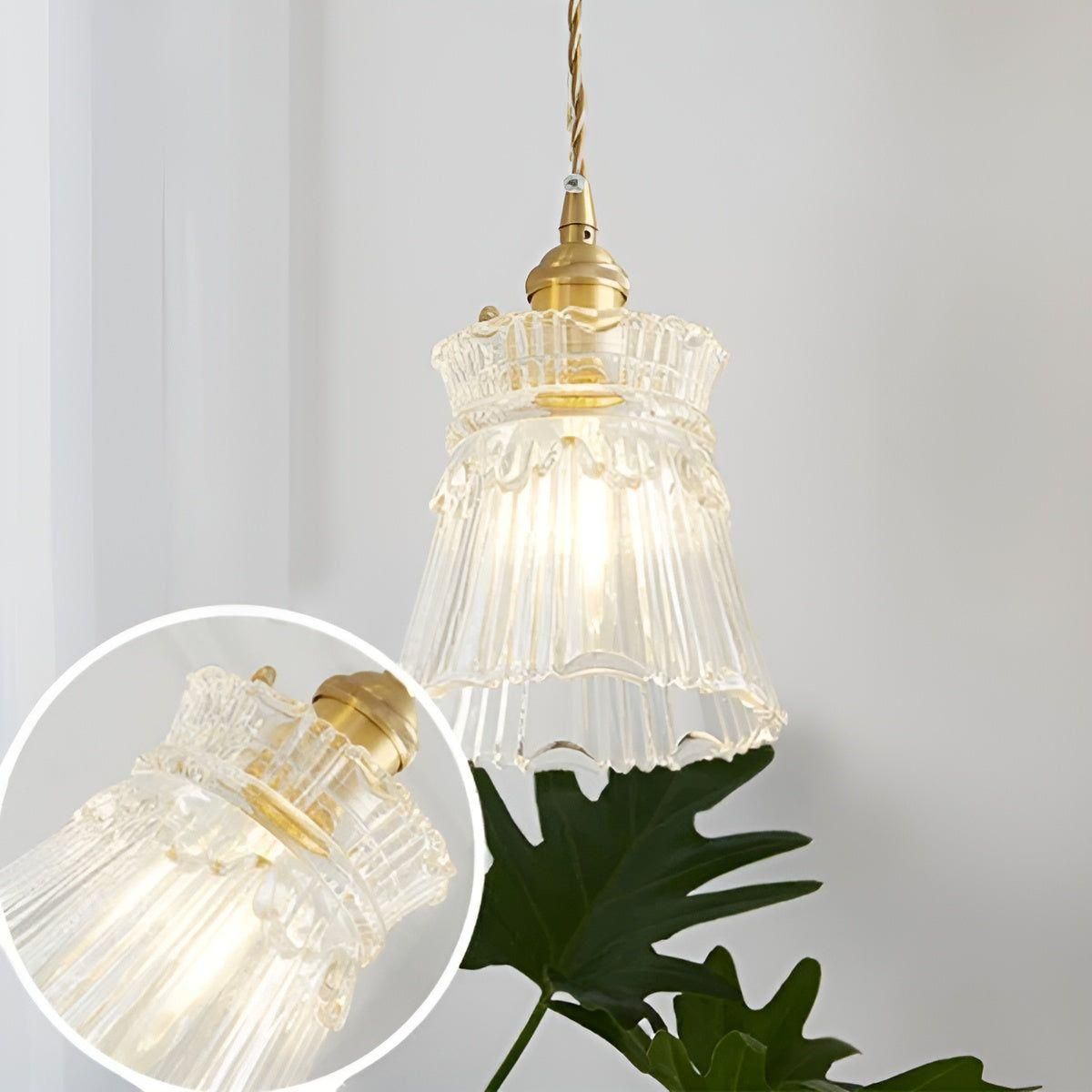 LuxeVintage Lampe - Nordic Vintage LED Kronleuchter Lampe