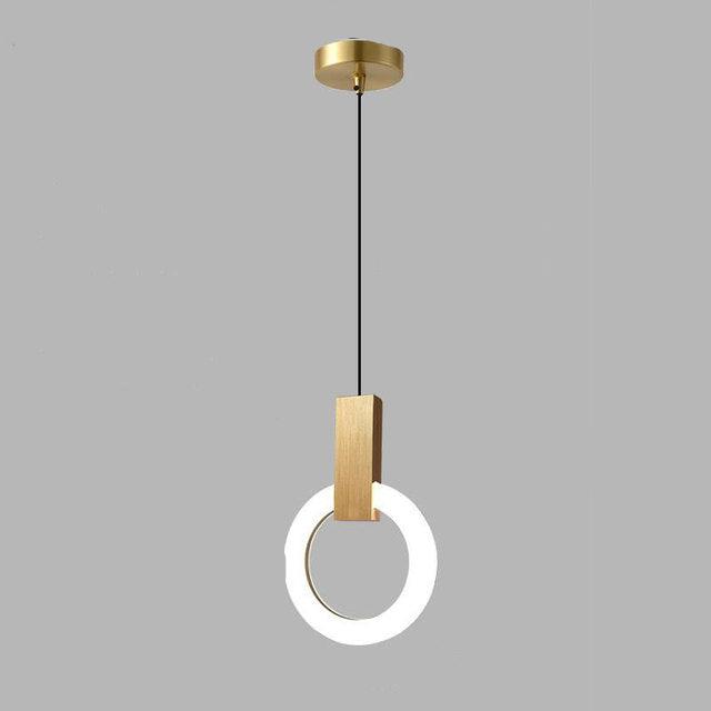 Moderne LED Ring Pendelleuchte – Goldene Hängelampe im minimalistischen Design für Esszimmer & Wohnzimmer