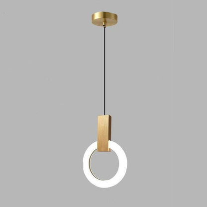 Moderne LED Ring Pendelleuchte – Goldene Hängelampe im minimalistischen Design für Esszimmer & Wohnzimmer