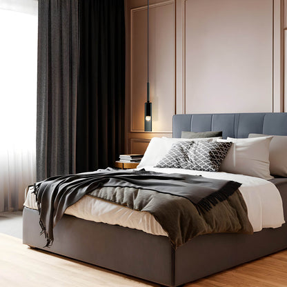 Moderne Zylinder-Pendelleuchte aus Rauchglas – Minimalistische Design-Hängelampe für Küche, Bar & Essbereich