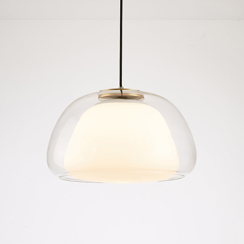Moderne Pendelleuchte mit Rauchglas – Minimalistische Hängelampe für Esszimmer, Wohnzimmer & Schlafzimmer – Weiches Diffusorlicht