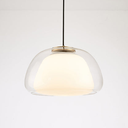 Moderne Pendelleuchte mit Rauchglas – Minimalistische Hängelampe für Esszimmer, Wohnzimmer & Schlafzimmer – Weiches Diffusorlicht