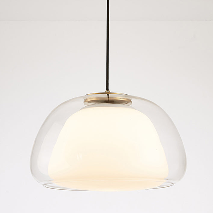Moderne Pendelleuchte mit Rauchglas – Minimalistische Hängelampe für Esszimmer, Wohnzimmer & Schlafzimmer – Weiches Diffusorlicht