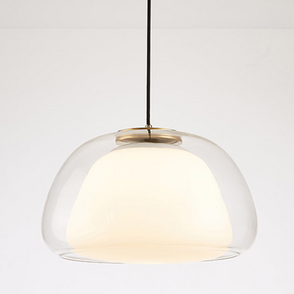 Moderne Pendelleuchte mit Rauchglas – Minimalistische Hängelampe für Esszimmer, Wohnzimmer & Schlafzimmer – Weiches Diffusorlicht