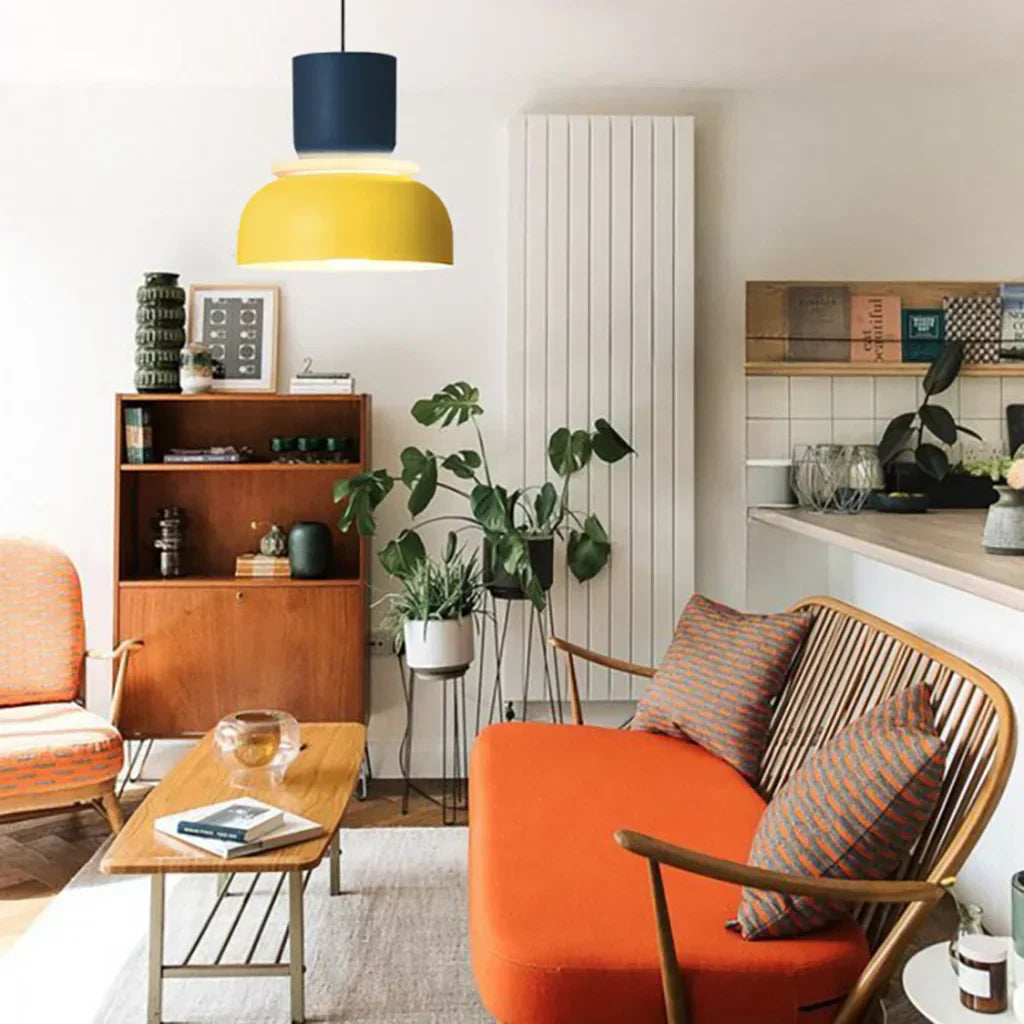 Moderne Farbblock-Pendelleuchte