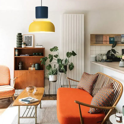 Moderne Farbblock-Pendelleuchte