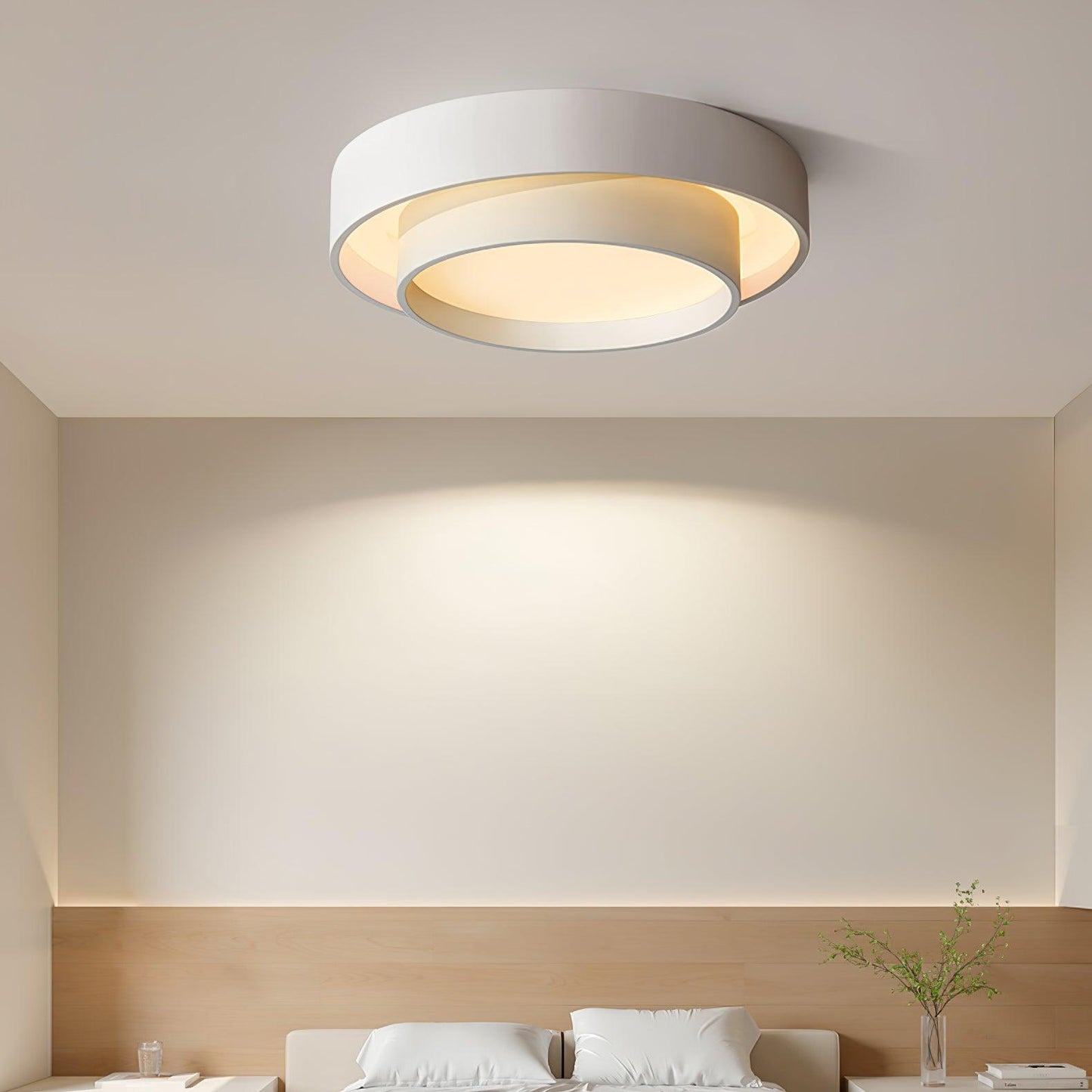 Moderne LED Deckenleuchte – Elegante Flachlampe in Schwarz für Wohnzimmer, Schlafzimmer & Flur
