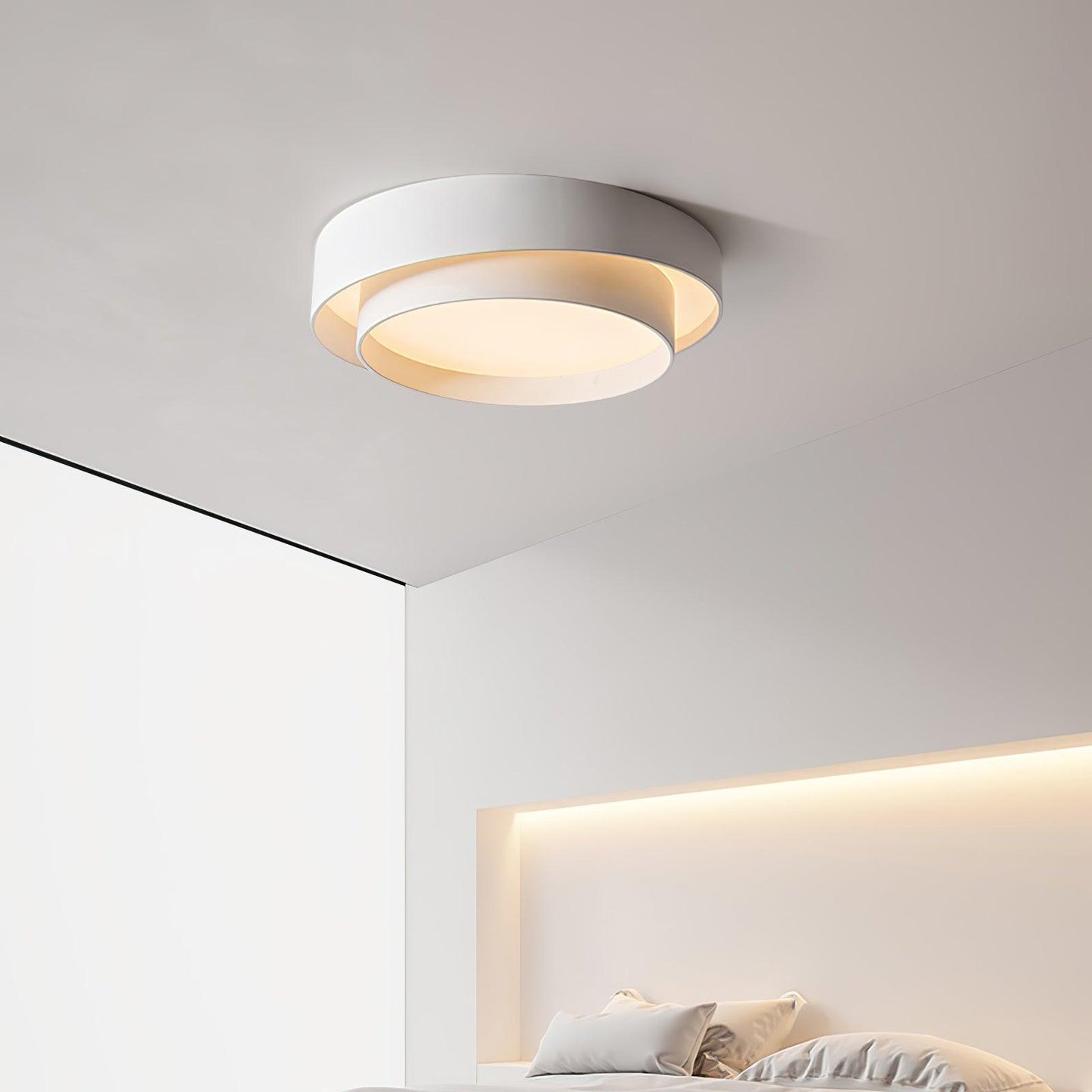Moderne LED Deckenleuchte – Elegante Flachlampe in Schwarz für Wohnzimmer, Schlafzimmer & Flur