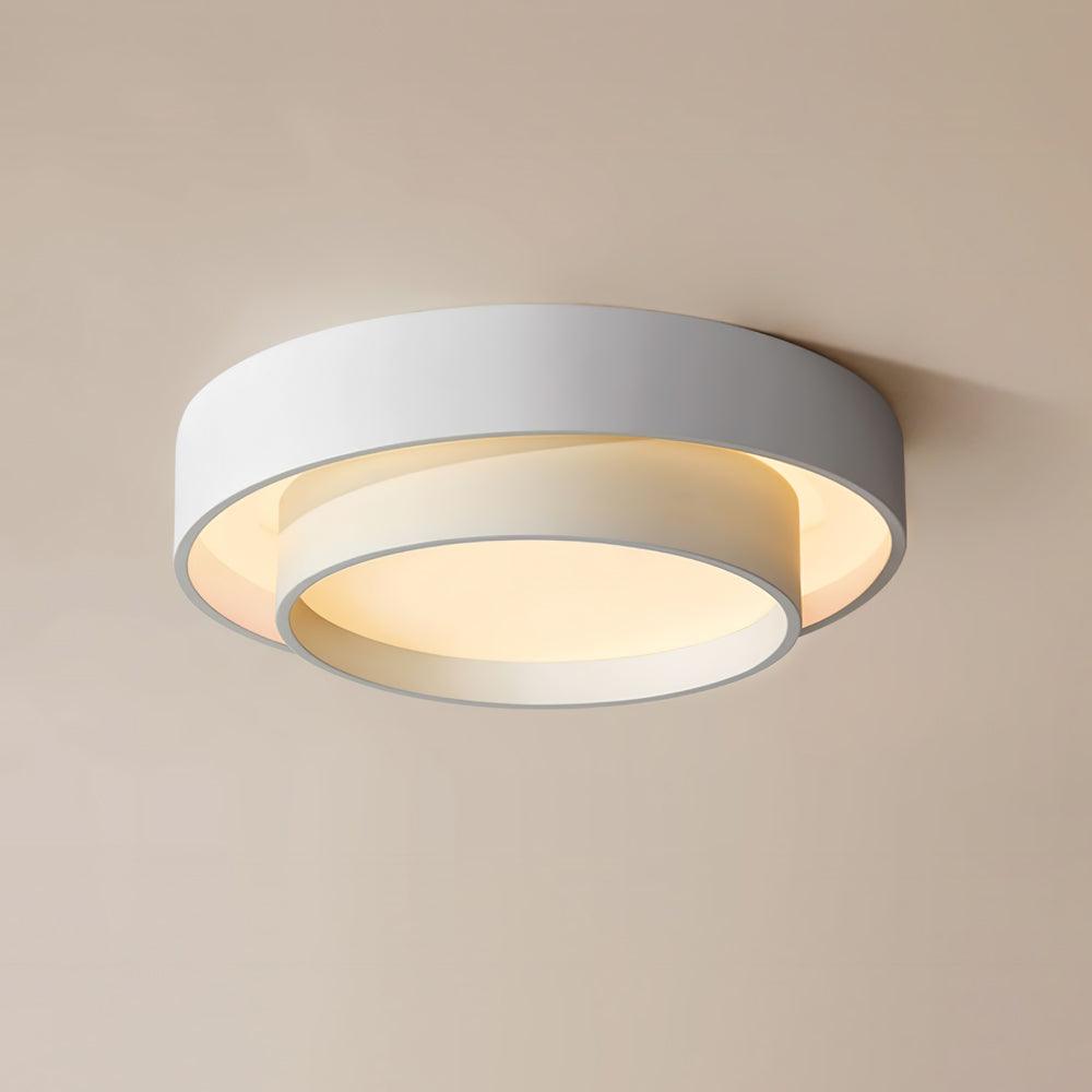 Moderne LED Deckenleuchte – Elegante Flachlampe in Schwarz für Wohnzimmer, Schlafzimmer & Flur