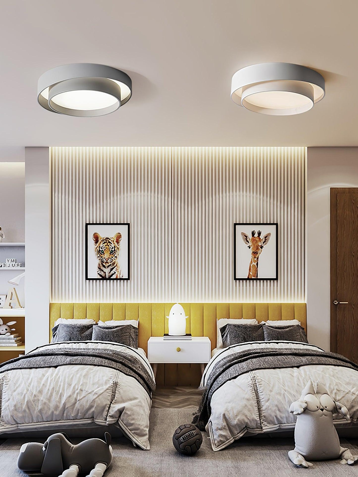 Moderne LED Deckenleuchte – Elegante Flachlampe in Schwarz für Wohnzimmer, Schlafzimmer & Flur