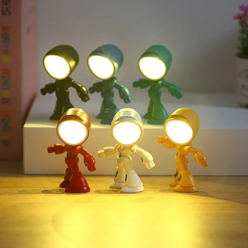 Niedliche Roboter Tischlampe – Kreative LED-Leuchte für Kinderzimmer und Schreibtisch