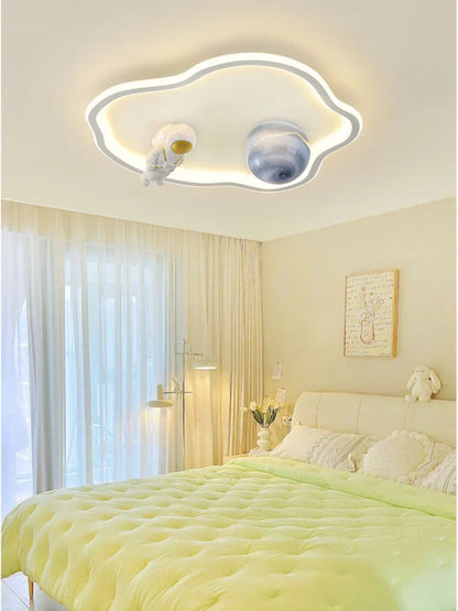 Nordische LED Deckenleuchte mit Astronauten Design – Kinderzimmer Lampe für Jungen und Mädchen