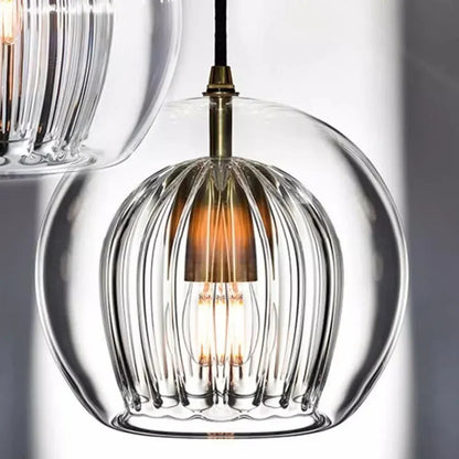 Moderne Glas Pendelleuchte | Designer Hängelampe aus Glas für Wohnzimmer