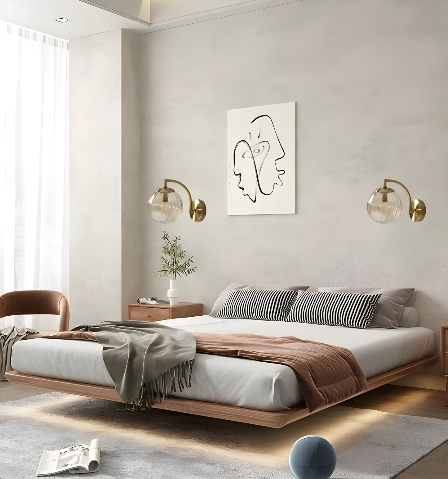 NordicBrilliance Light – Moderne LED-Wandlampe aus Glas