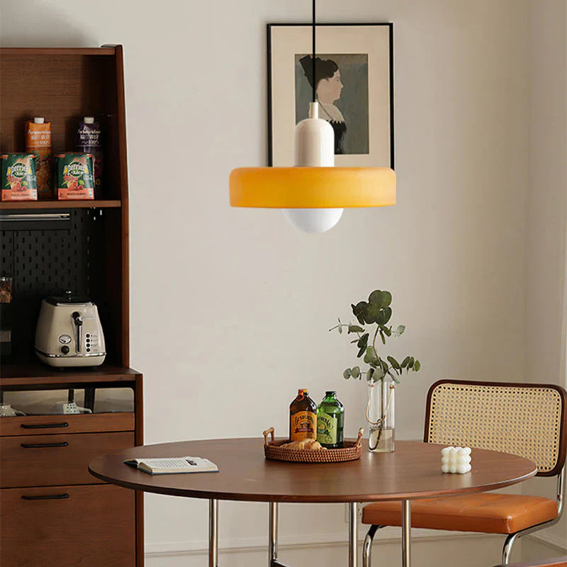Retro Pendelleuchte mit Opalglas – Moderne Hängelampe für Küche, Esszimmer & Wohnzimmer