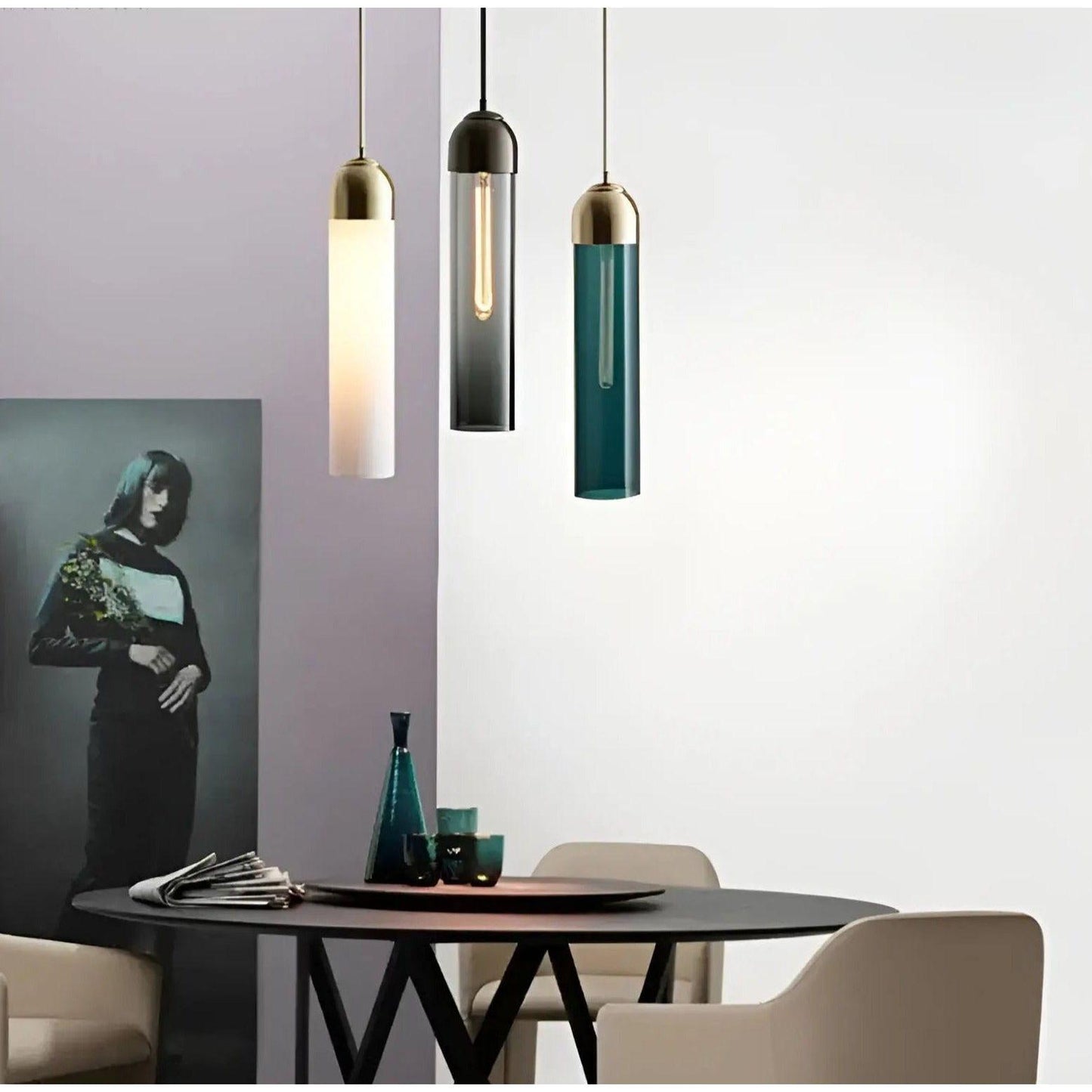 ModernShine Lights - Nordische Moderne Glas-Hängelampe LED