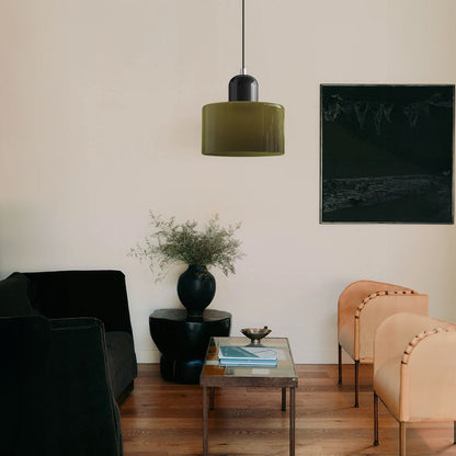 Moderne Glas-Pendelleuchte