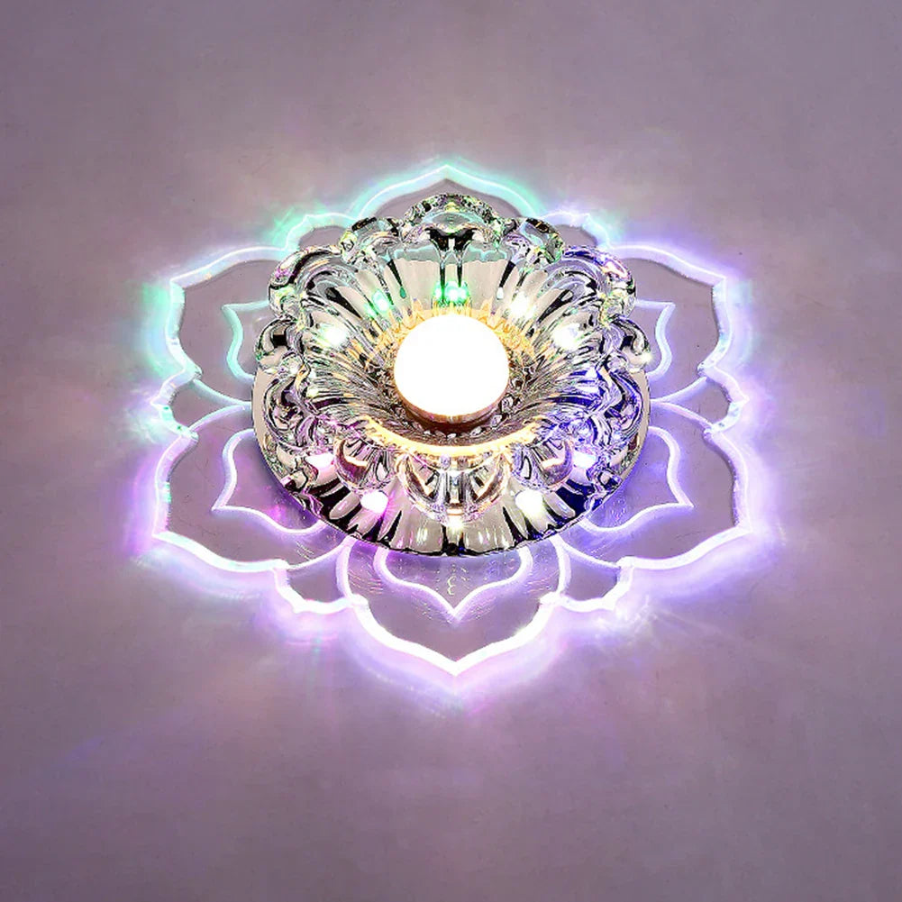 Elegante Kristall-Deckenleuchte mit LED – Moderne Beleuchtung für Wohnräume