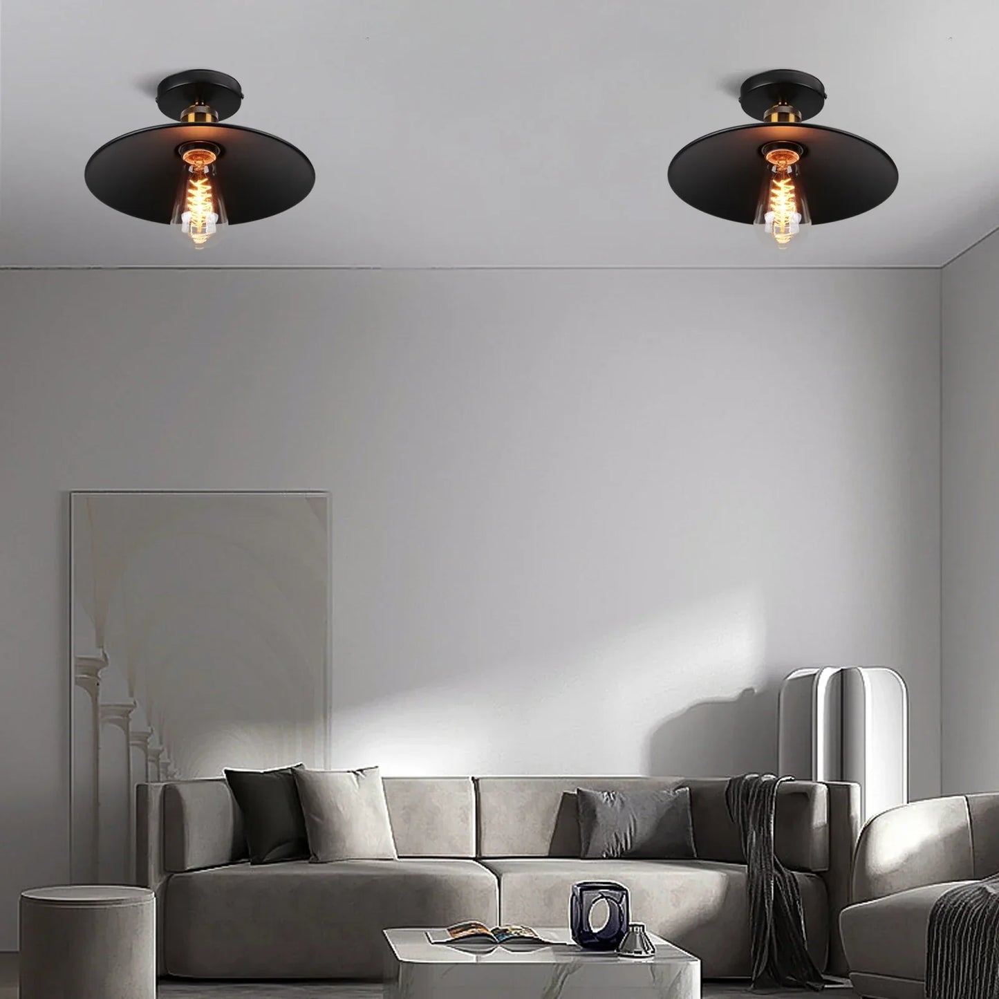 Vintage Deckenleuchte – Industrielle Retro-Lampe für Wohnzimmer & Schlafzimmer