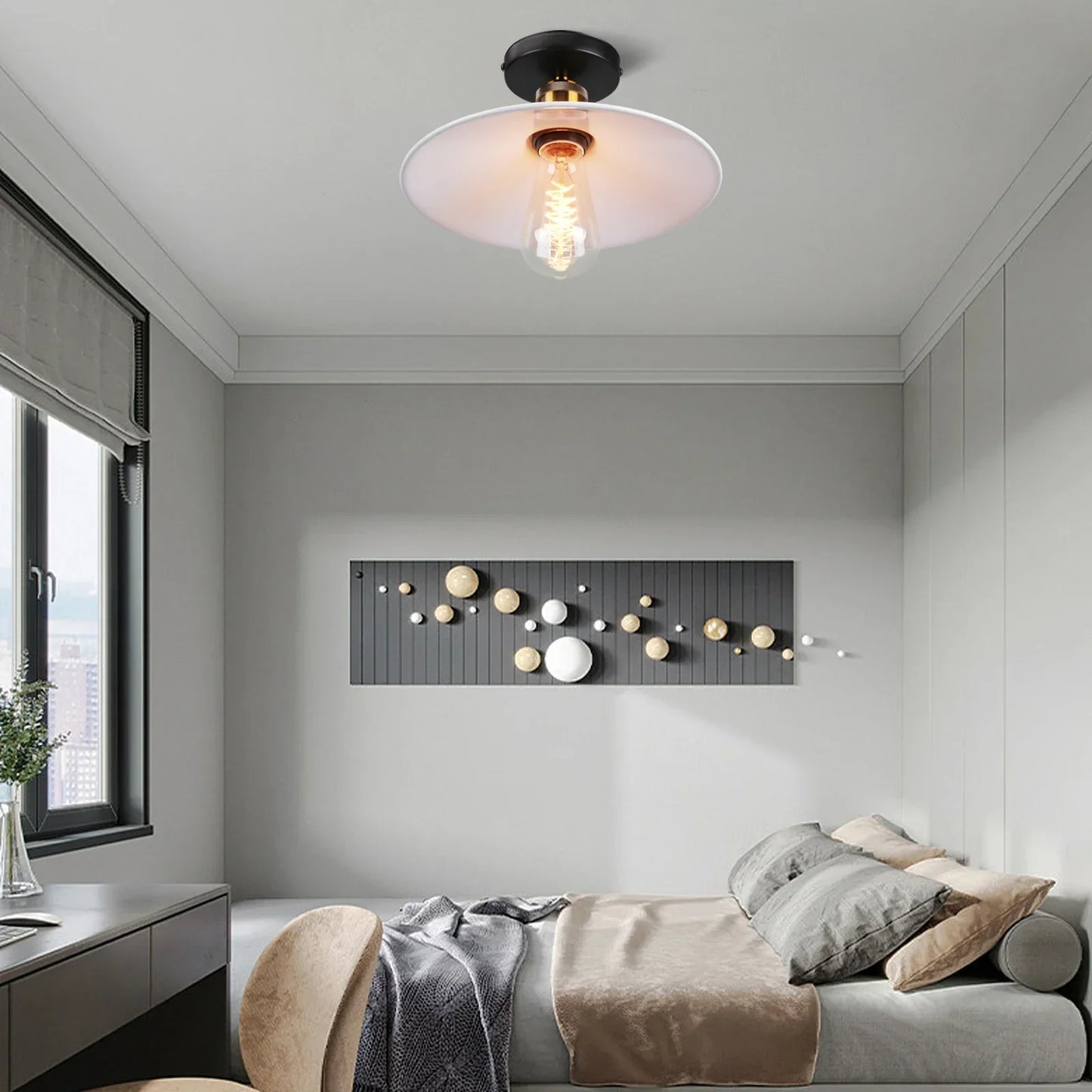 Vintage Deckenleuchte – Industrielle Retro-Lampe für Wohnzimmer & Schlafzimmer