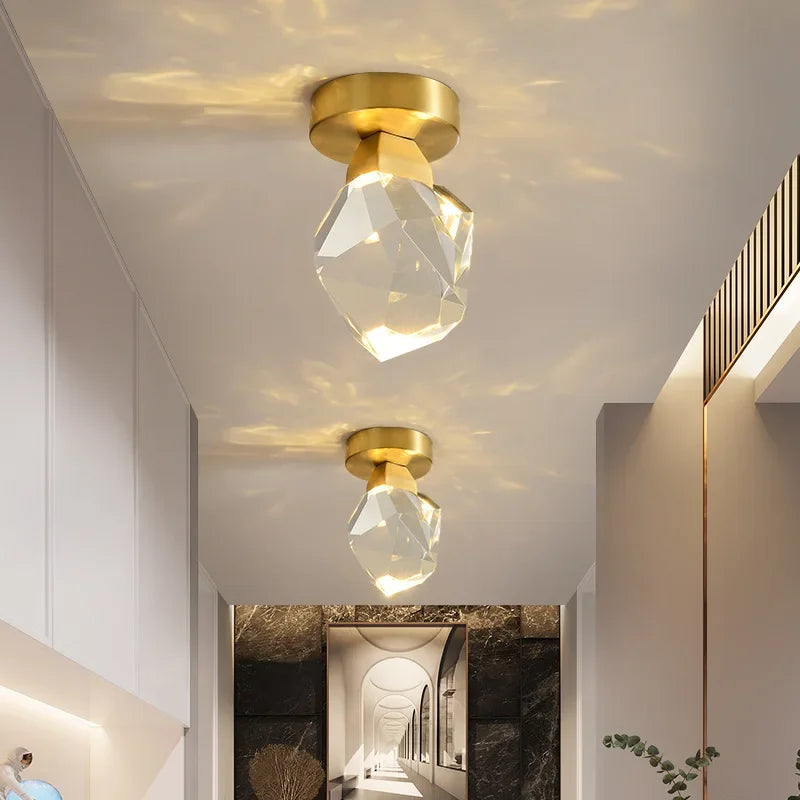 Nordische Kristall-Deckenleuchte – Modernes Design für Flur und Wohnzimmer