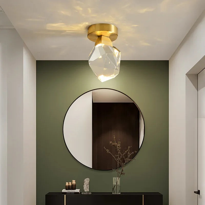 Nordische Kristall-Deckenleuchte – Modernes Design für Flur und Wohnzimmer