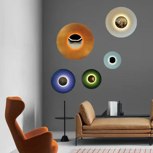 ColorWave | Moderne Runde LED-Wandlampe