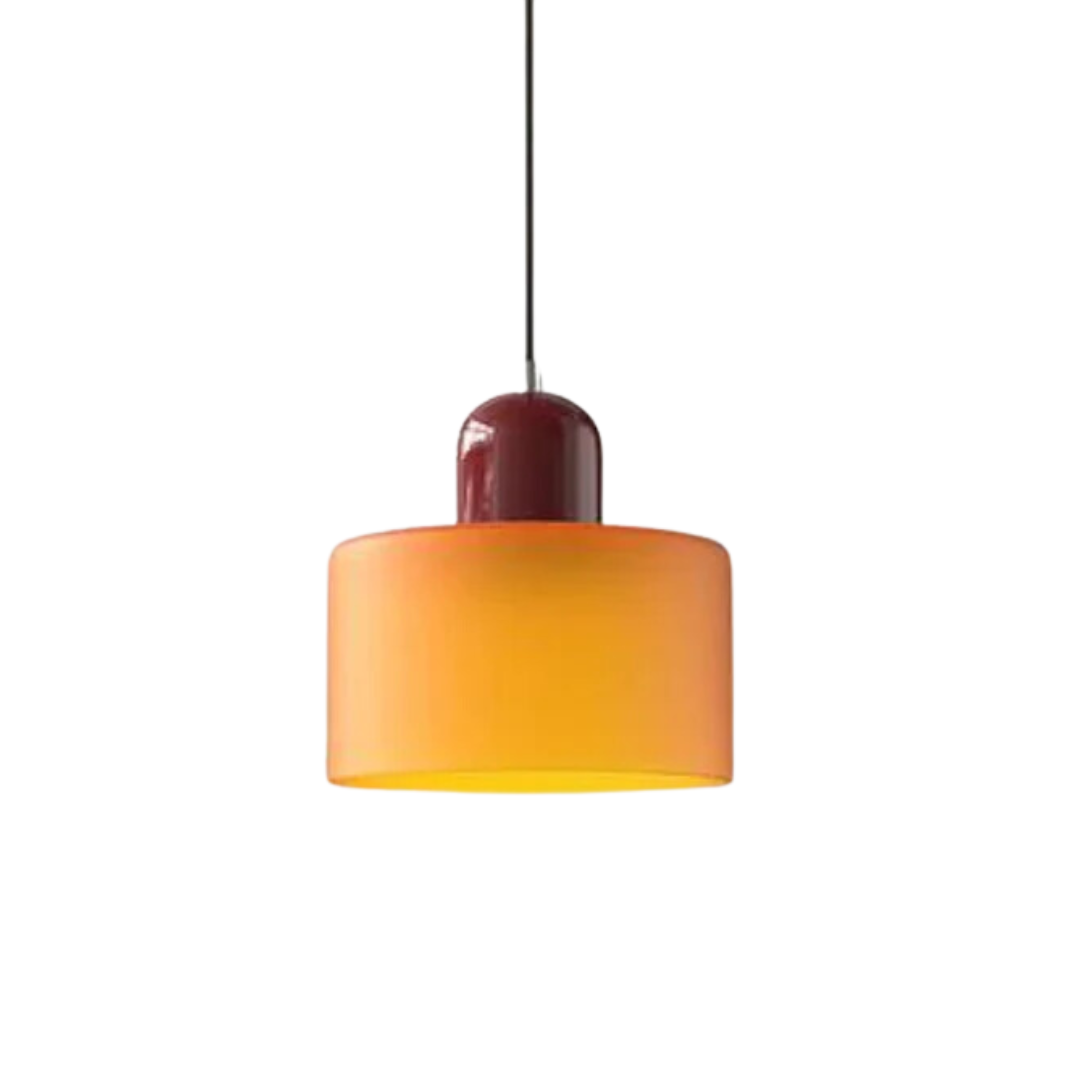 LumiGlas Design-Pendelleuchte - Europäische Retro Zylinder Pendelleuchte