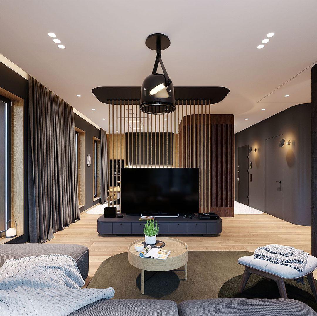 Design-Pendelleuchte mit Lederband & Rauchglas – Skandinavischer Stil für Esszimmer, Küche & Wohnzimmer