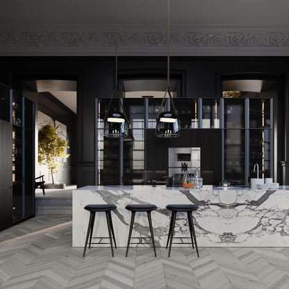 Design-Pendelleuchte mit Lederband & Rauchglas – Skandinavischer Stil für Esszimmer, Küche & Wohnzimmer