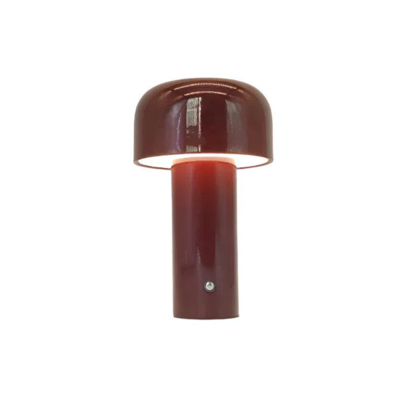 Wiederaufladbare LED Tischlampe – Moderne tragbare Pilzleuchte für Innenräume