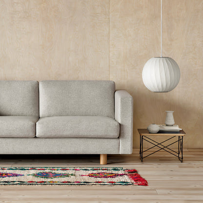 Kugelförmige Pendelleuchte mit feiner Faltenstruktur – Minimalistische Hängelampe für Schlafzimmer, Wohnzimmer & Flur