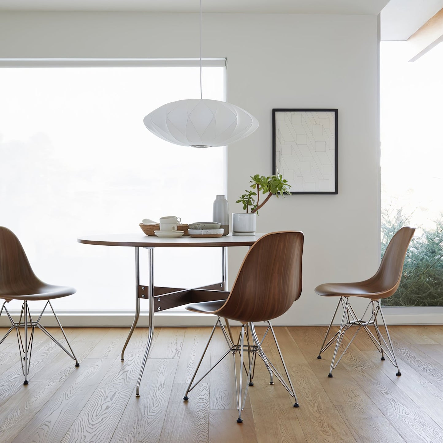 Ovale Design-Pendelleuchte im skulpturalen Look – Moderne Hängelampe für Esszimmer, Wohnzimmer & kreative Räume