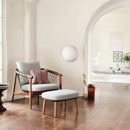 Kugelförmige Pendelleuchte mit feiner Faltenstruktur – Minimalistische Hängelampe für Schlafzimmer, Wohnzimmer & Flur