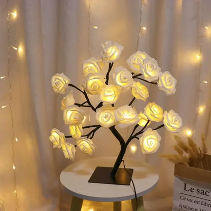 LED Baum Tischlampe – Romantische Deko Leuchte, Warmes Licht, Perfekt für Wohnzimmer und Schlafzimmer