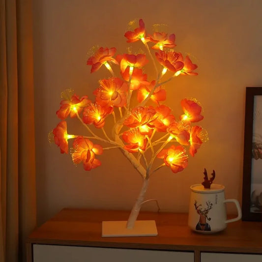 LED Baum Tischlampe – Romantische Deko Leuchte, Warmes Licht, Perfekt für Wohnzimmer und Schlafzimmer