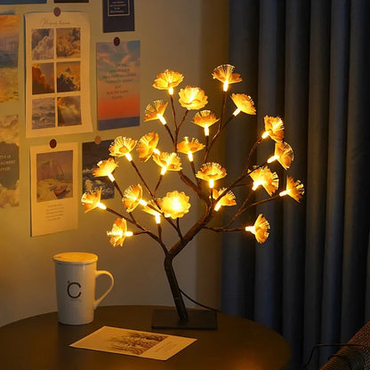 LED Baum Tischlampe – Romantische Deko Leuchte, Warmes Licht, Perfekt für Wohnzimmer und Schlafzimmer