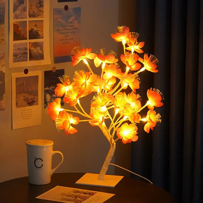LED Baum Tischlampe – Romantische Deko Leuchte, Warmes Licht, Perfekt für Wohnzimmer und Schlafzimmer