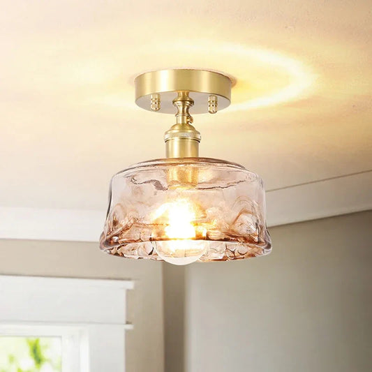 Nordic ceiling light with creative glass cup look – modern design for hallway and living room