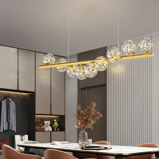Modern pendant light made of glass – Contemporary ceiling lighting for dining room and living room