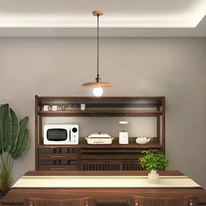 VintageLume Light - Nordische Holz-Pendelleuchte