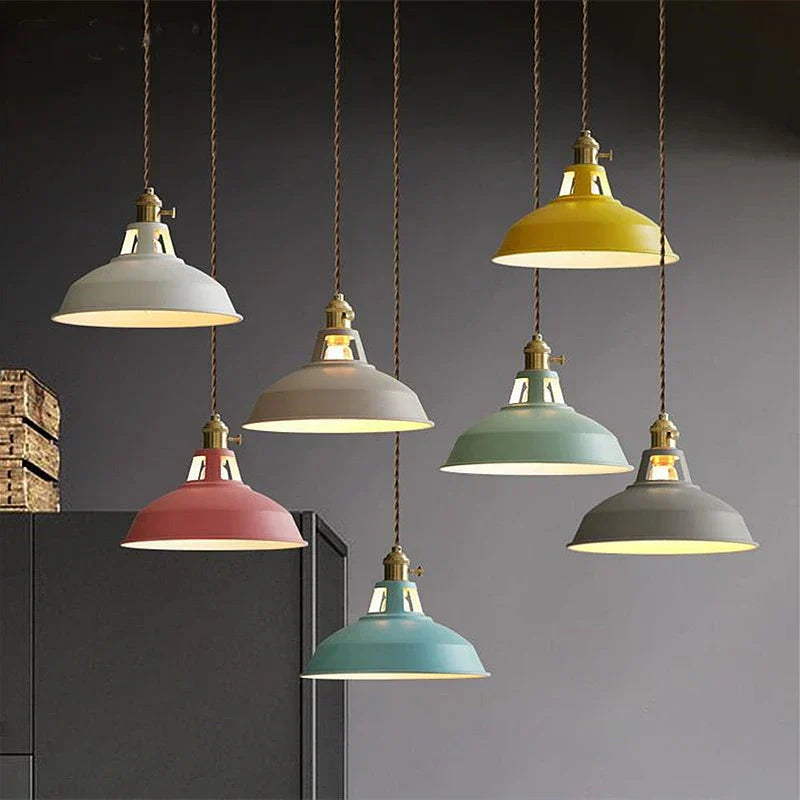 Nordische industrielle Led Pendelleuchte Retro