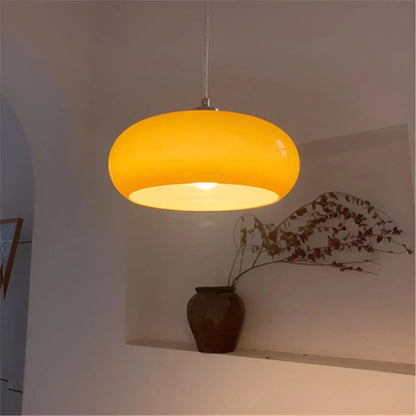 GlassGlow Elegance – Stilvolle LED-Hängelampe im Retro Nordic Design