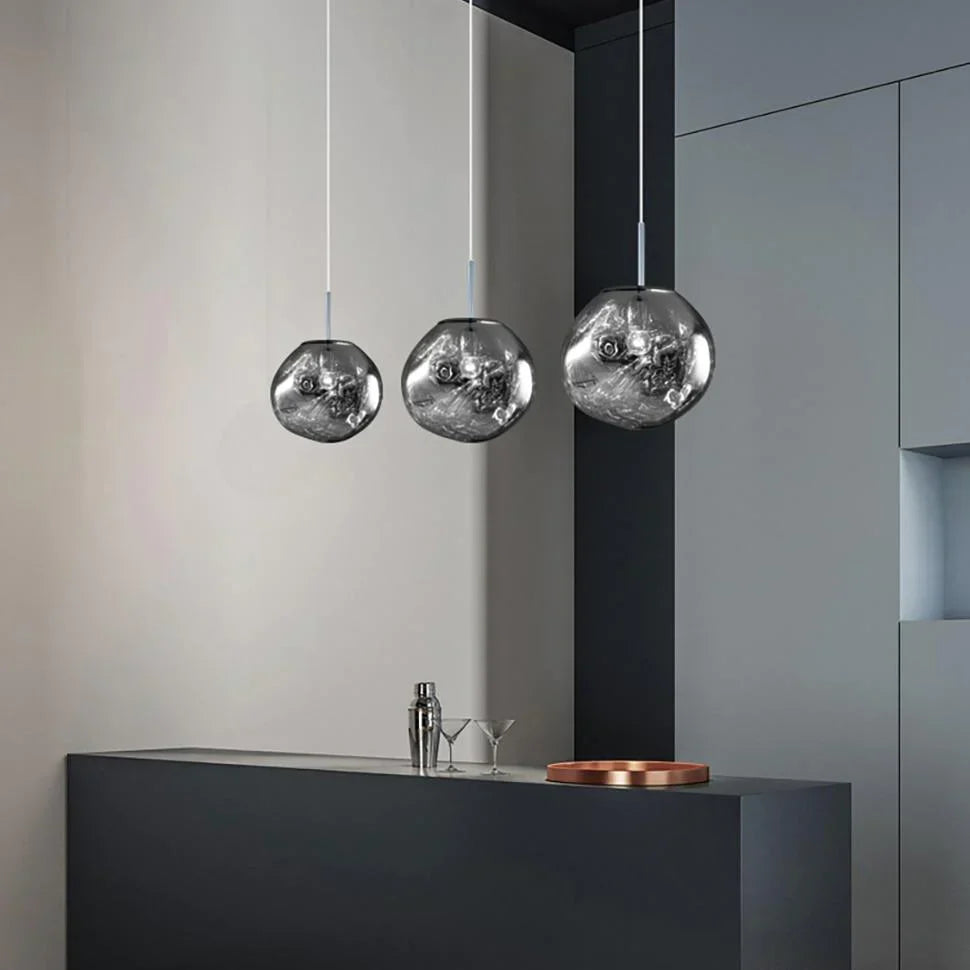 Designer Glaspendelleuchte – Mehrflammige Hängeleuchte im Cluster-Look für Wohnzimmer & Esszimmer