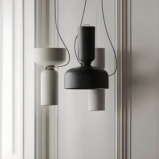Skandinavische Pendelleuchte im Industrial-Design – Minimalistische Hängelampe aus Metall für Küche, Esszimmer & Wohnzimmer