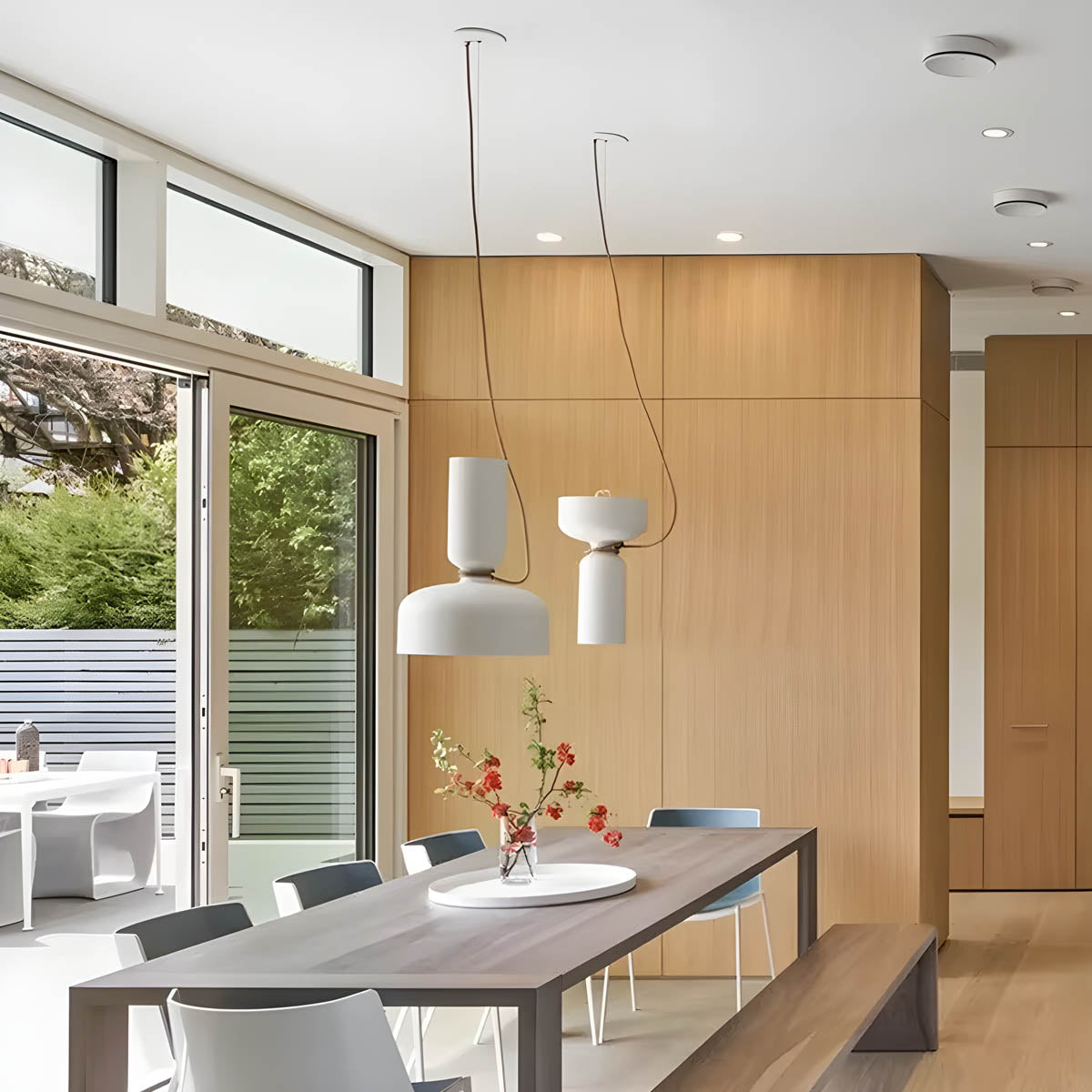 Skandinavische Pendelleuchte im Industrial-Design – Minimalistische Hängelampe aus Metall für Küche, Esszimmer & Wohnzimmer