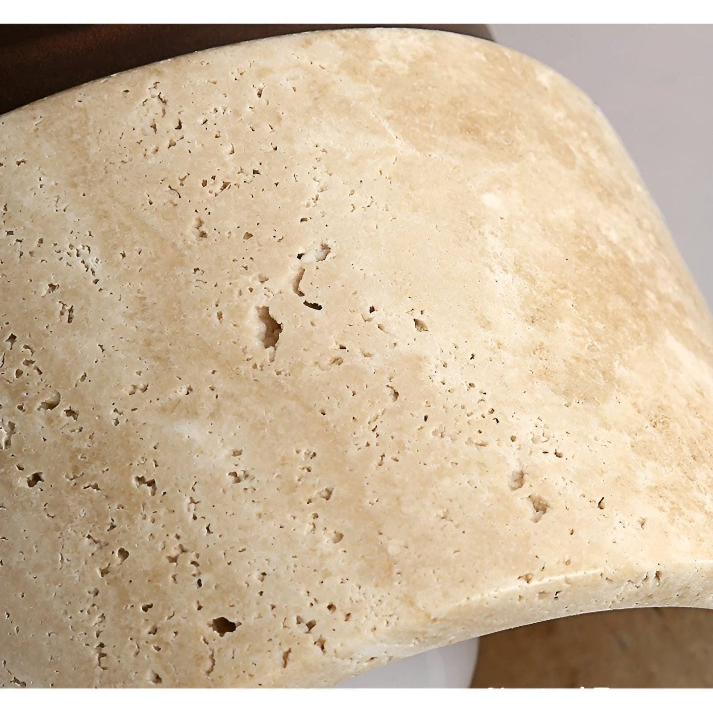 LumiStone Glow - Wabi Sabi Gelber Marmor Japanische Deckenleuchte