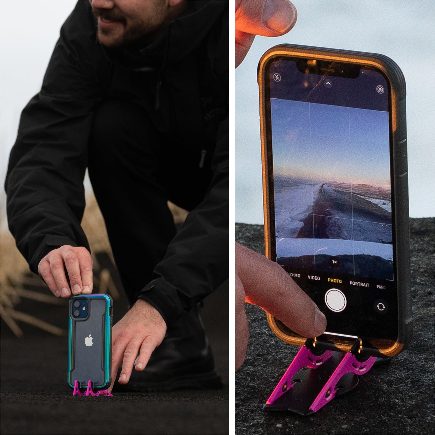 Pocket‑Stativ für Smartphone – ultrakompakt mit 7 Adapter‑Sets & verstellbarem Winkel